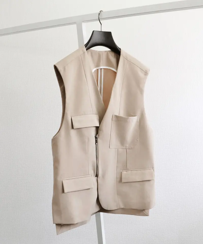 MY WAY SEMI-DOUBLE VEST（BEIGE） | SEASON