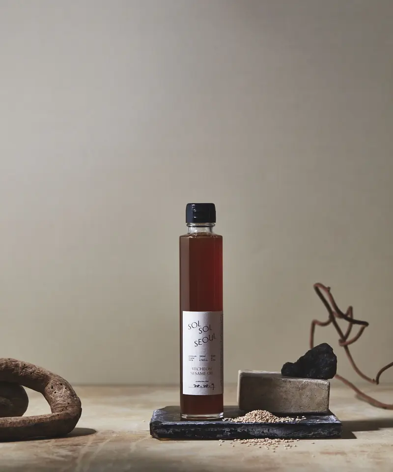 SOLSOL SEOUL ソルソルソウル ごま油 白キャップ黒キャップ セット