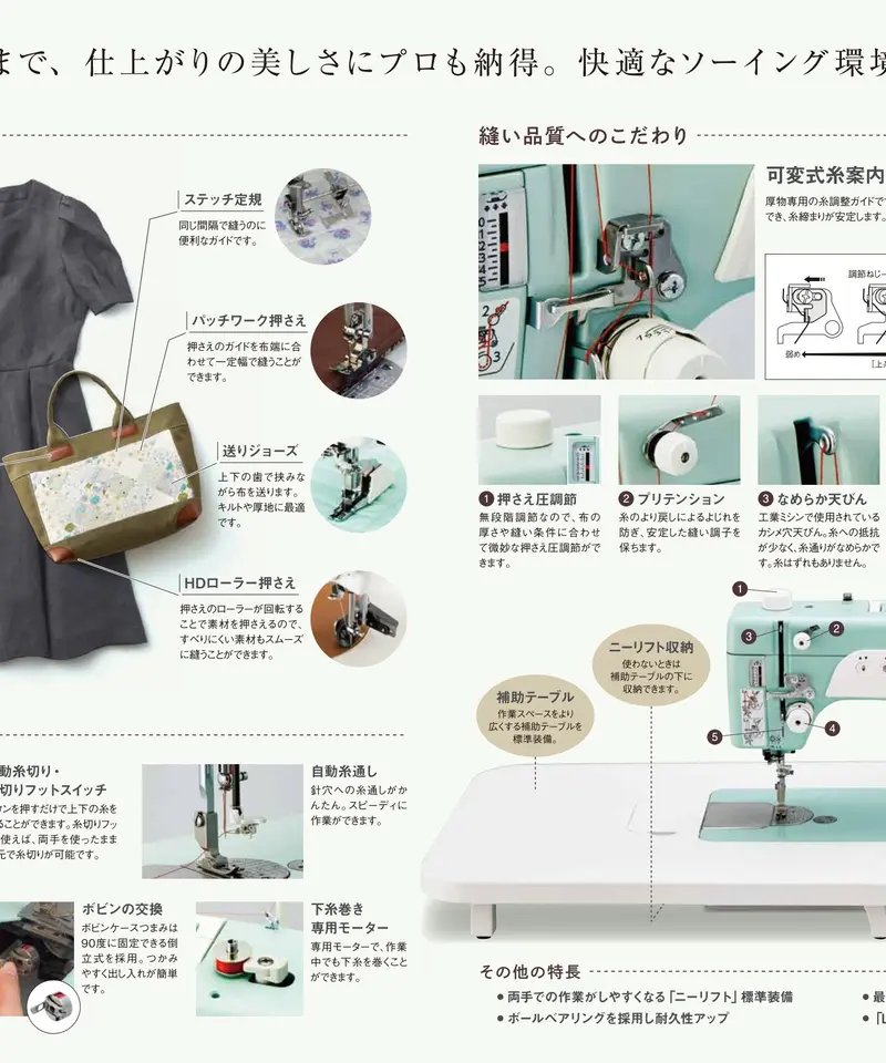 職業用ミシン 1000HL (ジャノメ) | ニッセンのおうちミシン