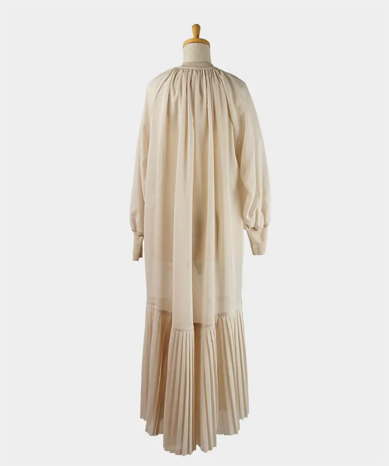 HYKE(ハイク) Shirred Voile Dress シアー ボイル ドレス(16174...