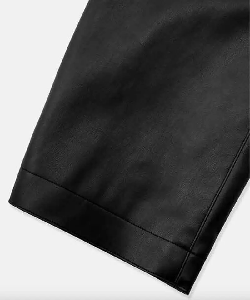 DIGAWEL Synthetic Leather Half Coat【BLACK】 | w...