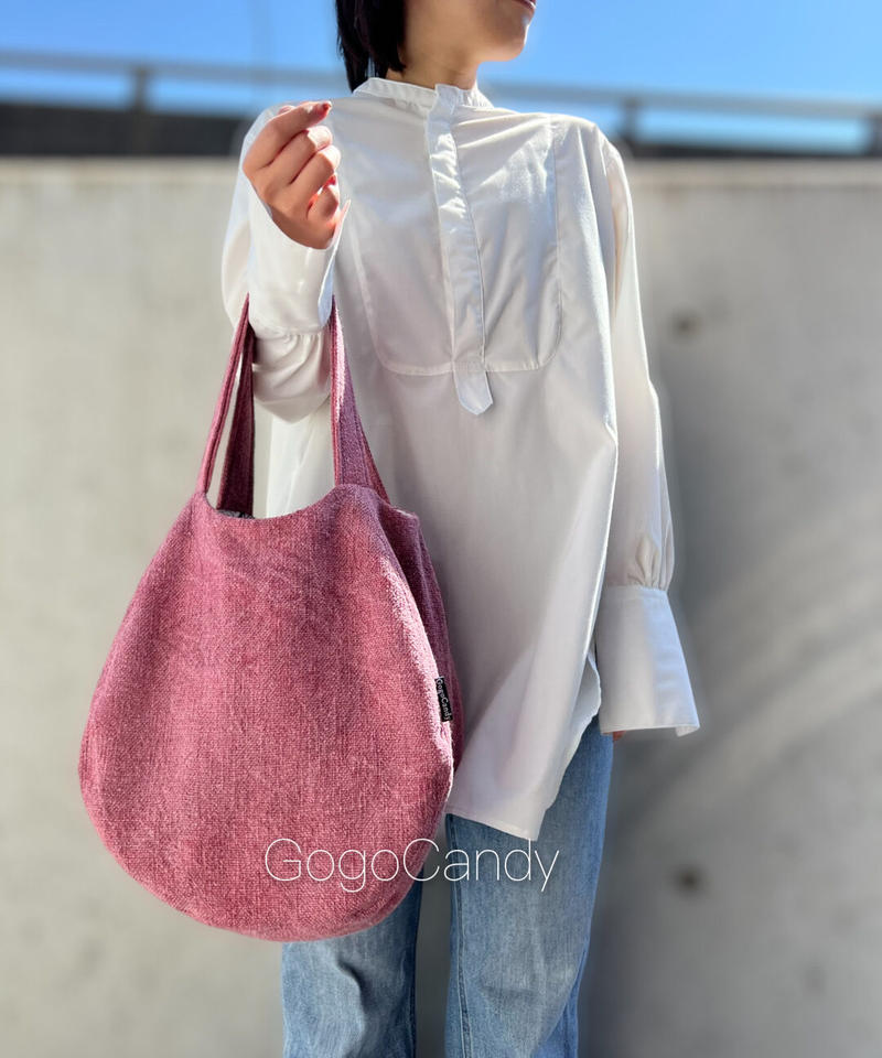 シルバーグレー サイズ ポンバッグ【ローズ】gocan55 | www