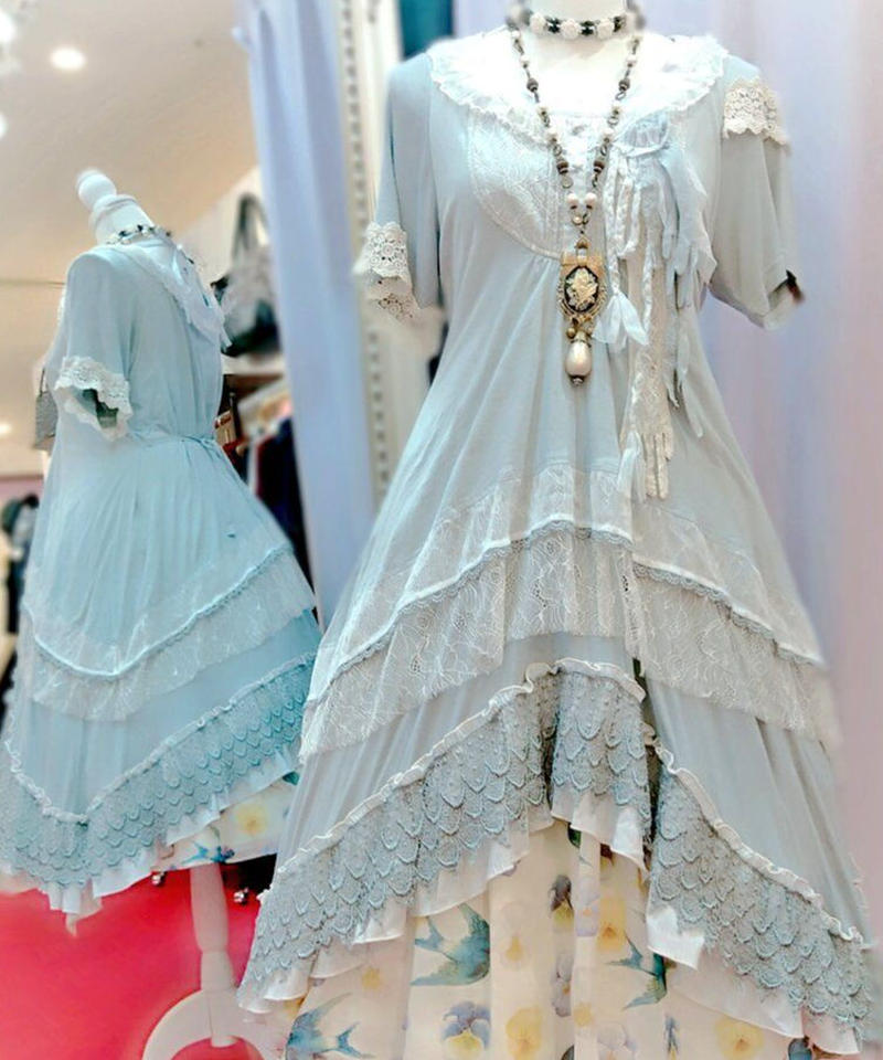品質満点！ 2点以上割引！h.Naoto レースタートルネックカットソー T