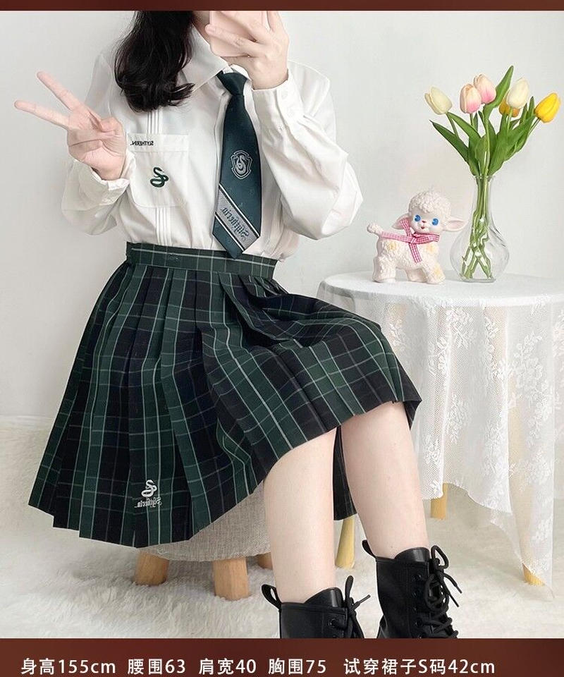 梗豆物語 ハリーポッター ホグワーツ寮別制服 ブリティッシュ プリーツ