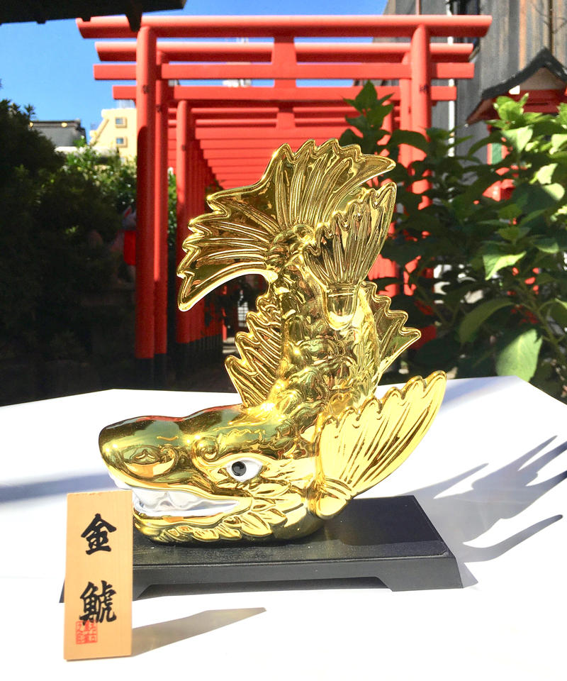 しゃちほこ瓦 焼き物 飾鯱置物オブジェインテリアシャチホコ 高さ約50㎝置物 しゃちほこ瓦 焼き物 飾鯱置物オブジェインテリアシャチホコ 高