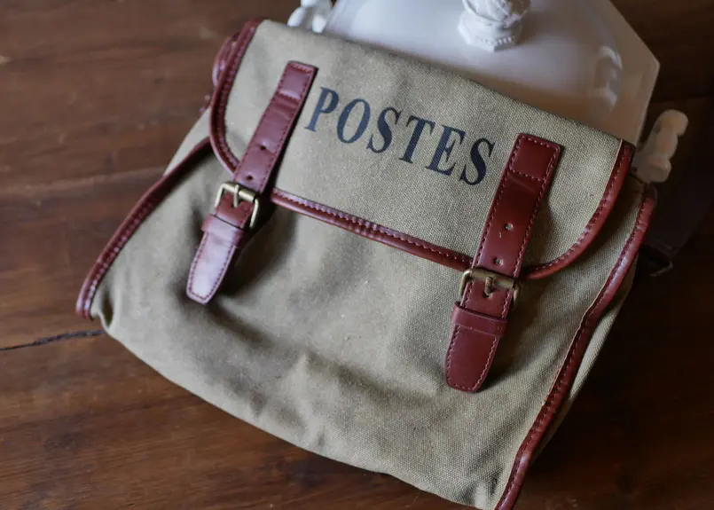 POSTES vintage ショルダーバッグ フランスの郵便配達員 フランス
