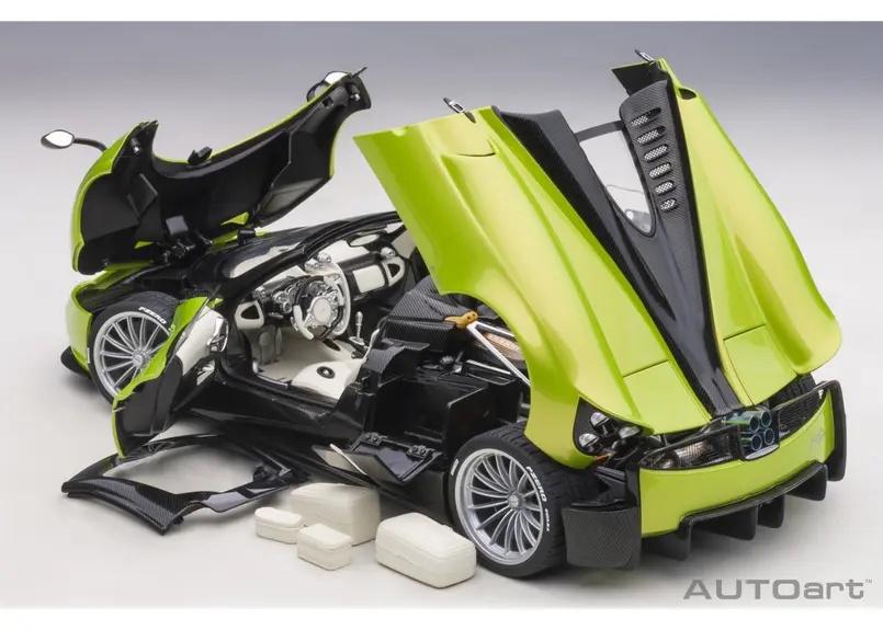 フィグアートモデル 1/43 パガーニ　ウアイラR 黄緑色 FIGART MODEL FG430001E 1/43 Pagani Huayra R Verde Firenze