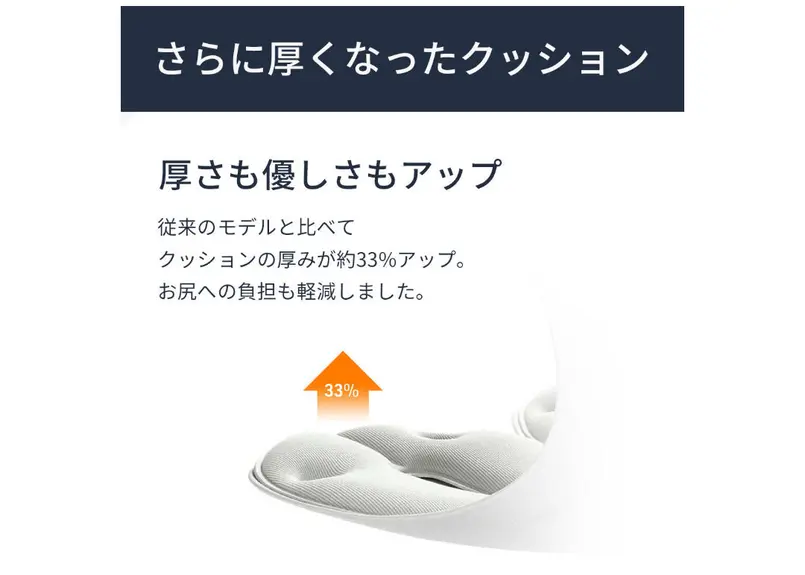 骨盤サポートチェア】 カーブルチェアグランド 骨盤から腰をサポート