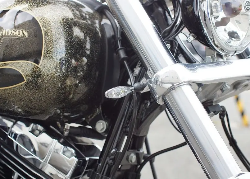 49mmフロントフォーク用 ウインカーステーset | custom factory Noy'...