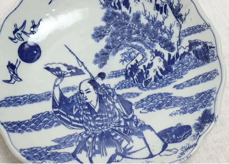 お皿 明治時代 銅板 骨董品