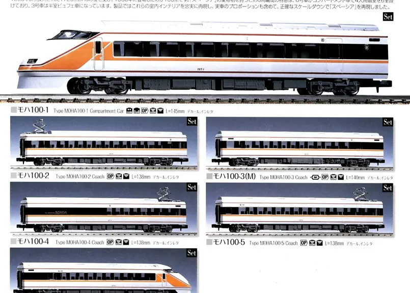 東武N100系スペーシア Xセット｜製品情報｜製品検索｜鉄道模型