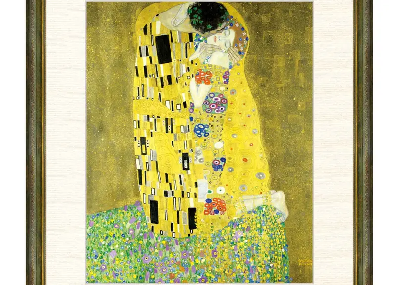 クリムト『接吻』高精細巧芸画 F8号 新品 絵画 世界の名画 インテリア