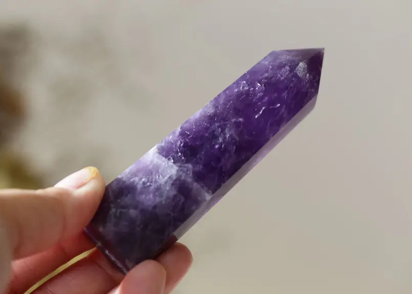 待望☆】 濃く美しい発色☆アメジストポイント 置物 - www.pinerest.org