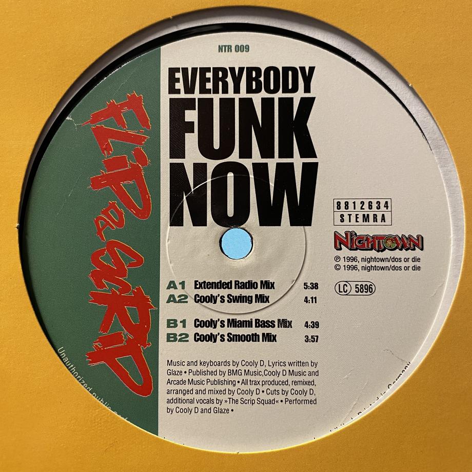FLIP DA SCRIP / Everybody Funk Now (12inch) G...