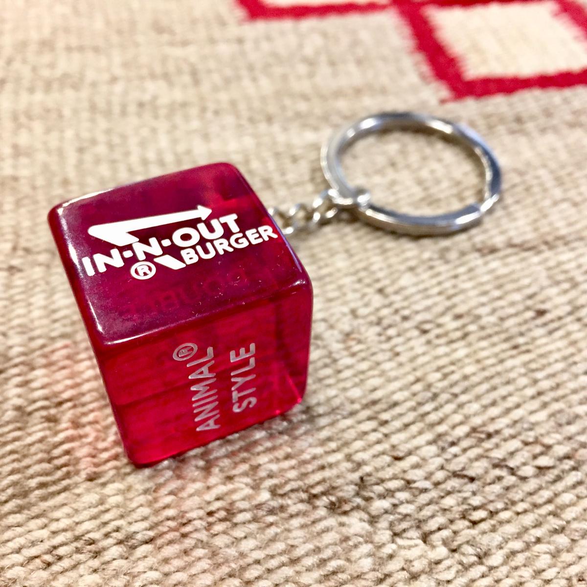 IN-N-OUT BURGER DICE KEY HOLDER | 2 2 2 IN-N-OUT BURGER DICE KEY HOLDER | 2 2 2