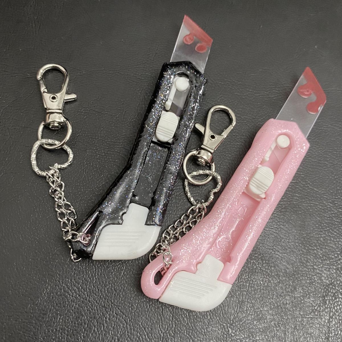 病みかわいい カッターキーホルダー Micro 0396