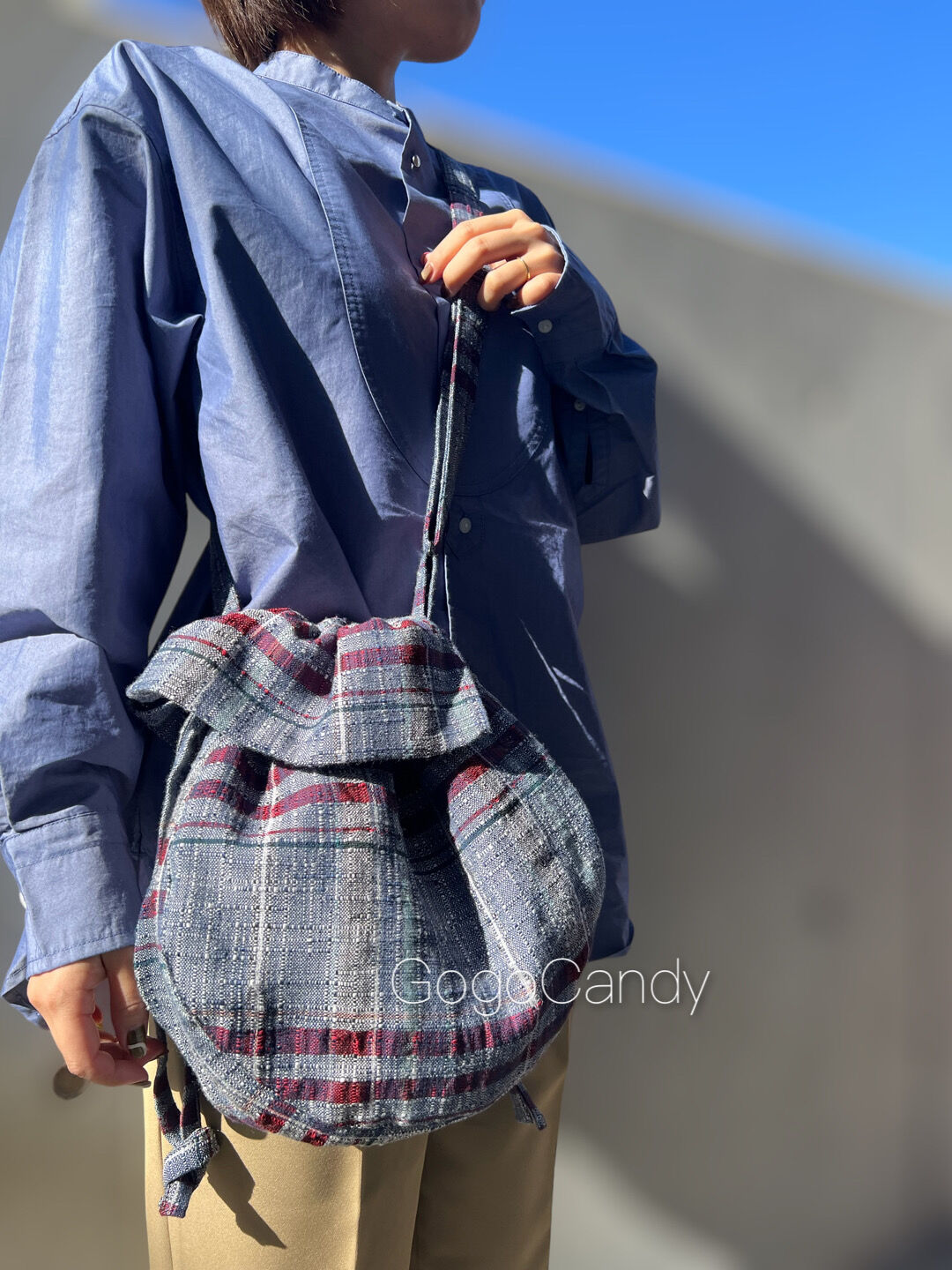 ［完成品］ぷちトマティバッグ【プラッド】