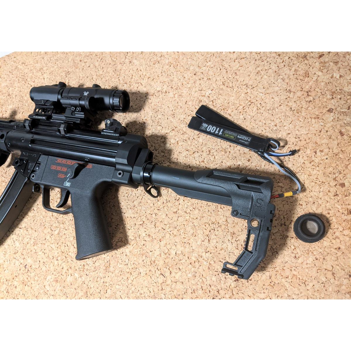 次世代MP5用 M4ストックアダプター+ストックパイプ