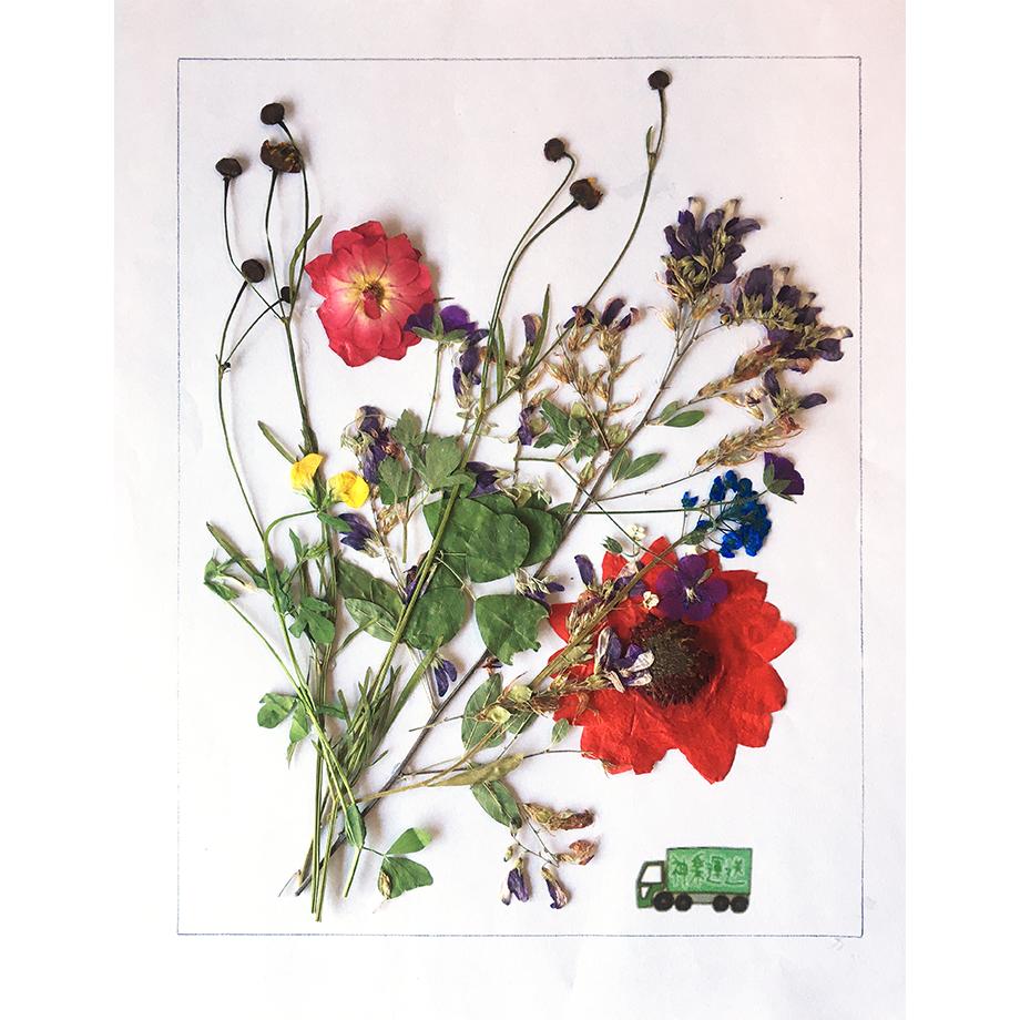 押し花額装 神楽すず Flower Shop 花組