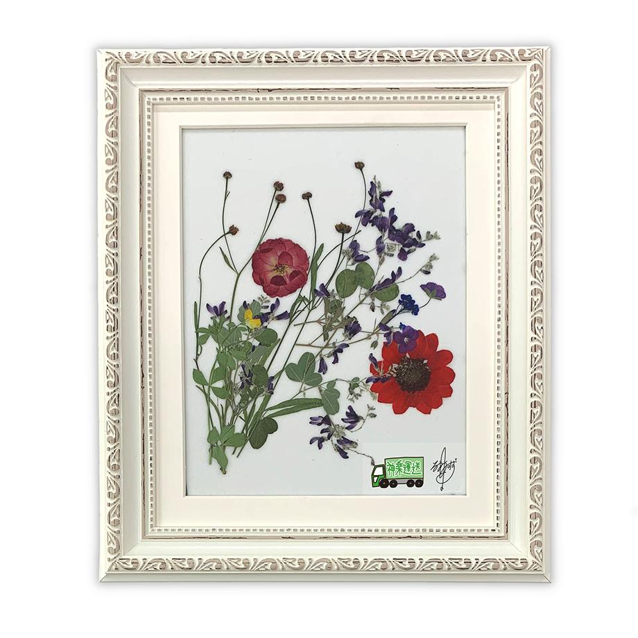 先着10個 12月中旬発送予定 押し花額装 神楽すず Flower Shop 花組