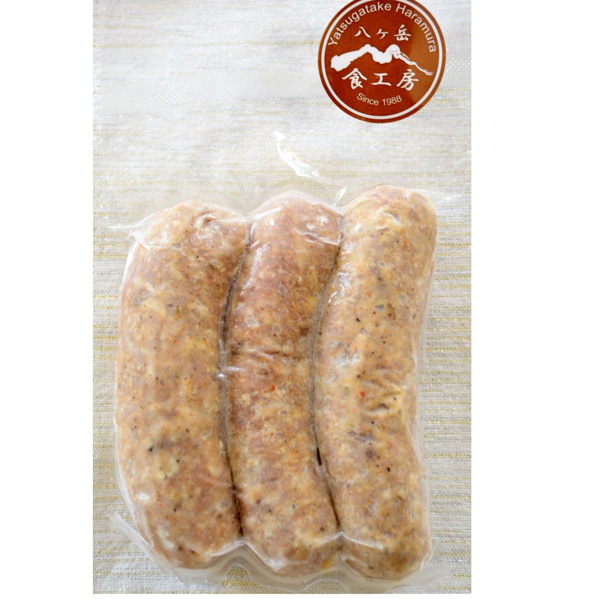 自家製生ハム ソーセージ スパイシー 3本入り 八ヶ岳食工房ショッピングサイト