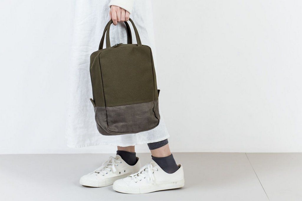 袋う ミニボストンバッグ B カーキ | ACART LIFESTYLE online store