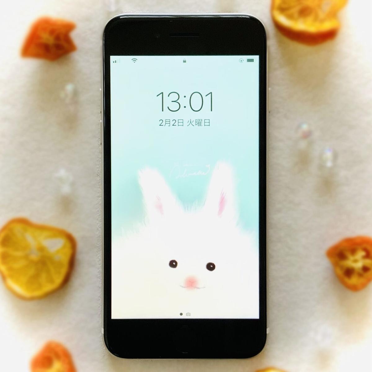 スマホ壁紙 ふわふわ白うさぎ ミントmint Acharatta S Store スマホ壁紙 ふわふわ白うさぎ ミントmint Acharatta S Store