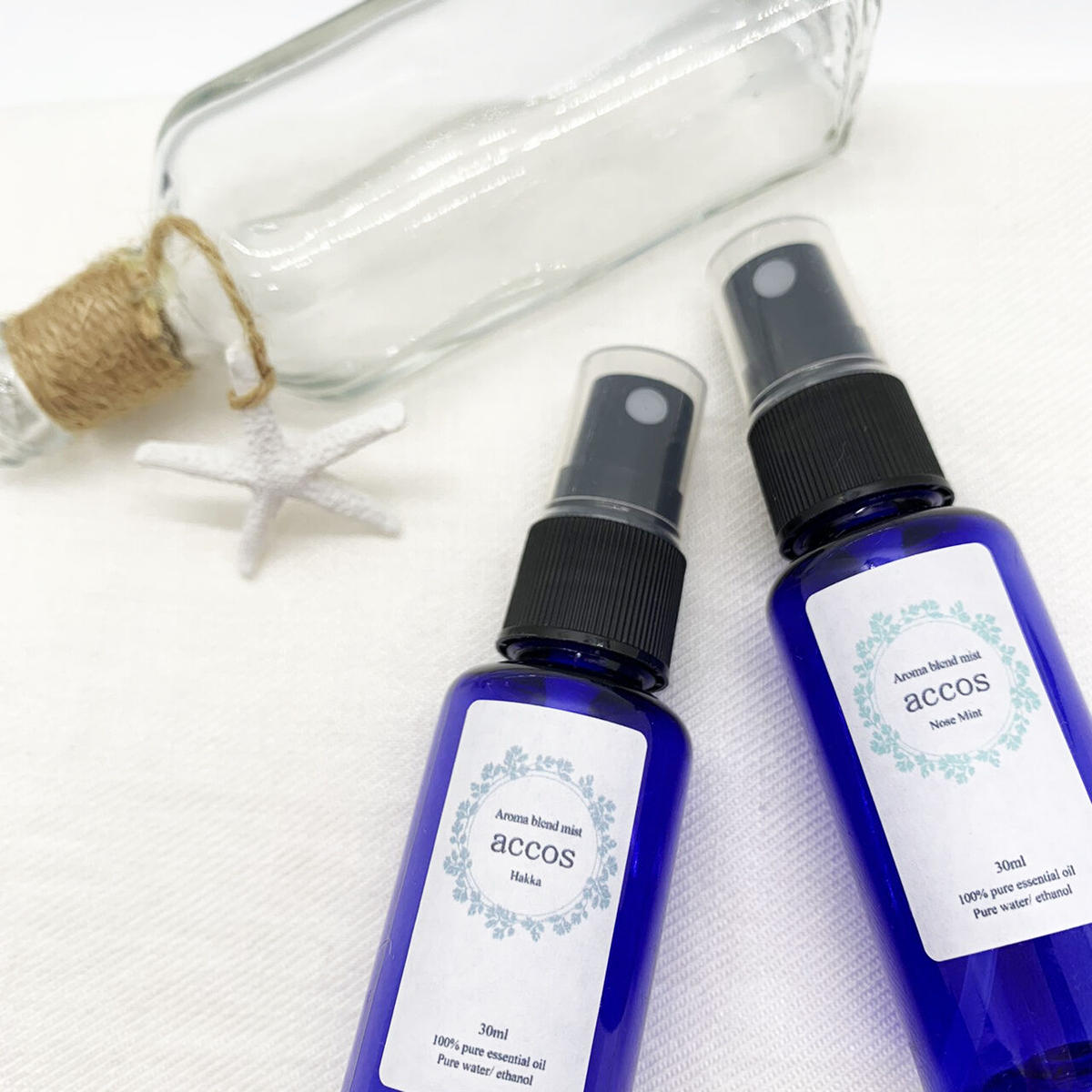 花粉症 鼻炎に ノーズミントブレンド ハッカ アロマブレンドミスト Accos 米ぬか玄米カイロ