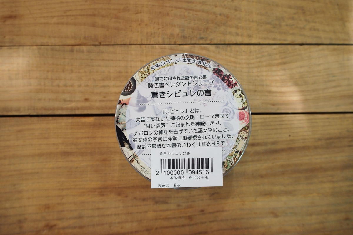 魔法書ペンダント 蒼きシビュレの書 君衣 A D Neel Online Store 魔法書ペンダント 蒼きシビュレの書 君衣 A D Neel Online Store