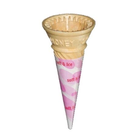 ハネーカップコーン スリーブ付 送料無料 お祭りアイス Com