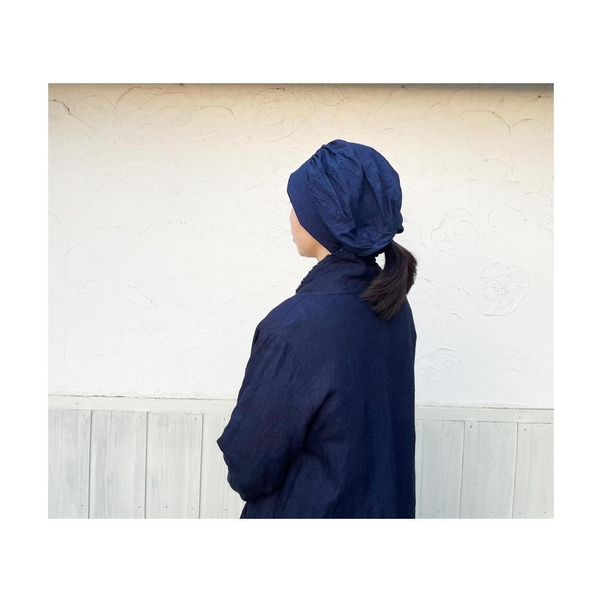 ノラ帽子 正藍染 萌蘖 Hougetsu