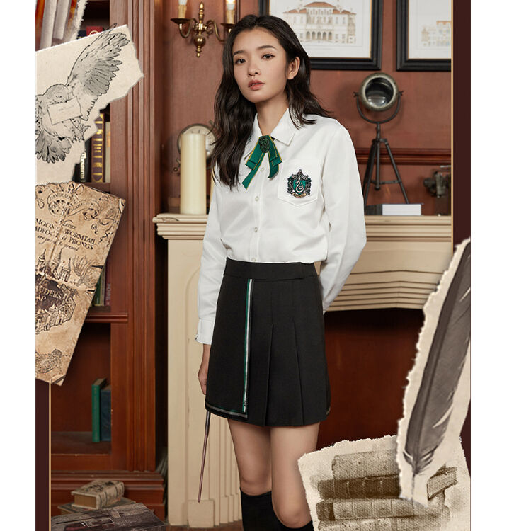 公式 ハリーポッター プリーツスカート 異素材 ホグワーツ制服