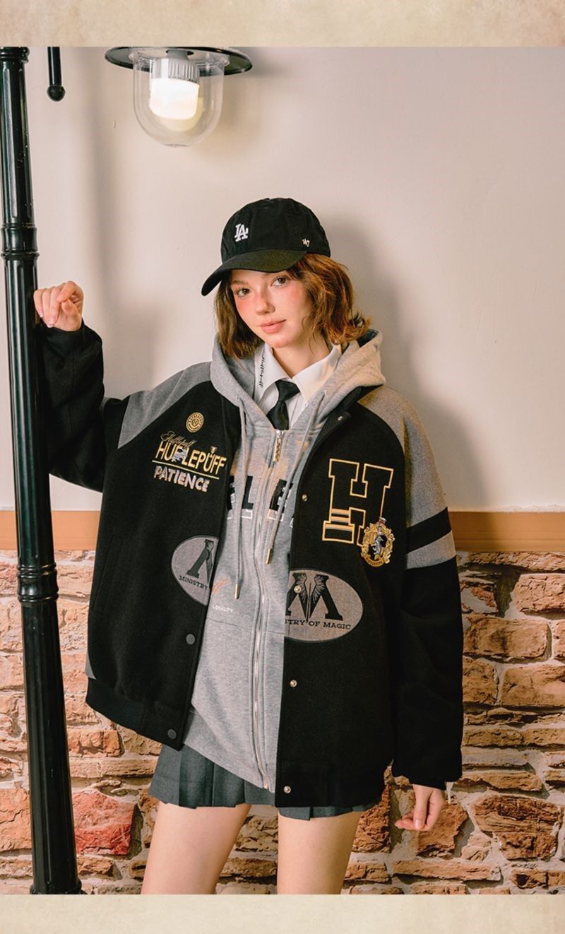 KYOUKO ハリー・ポッター スタジャン ハッフルパフM KYOUKO ハリーポッターコラボ スタジャン