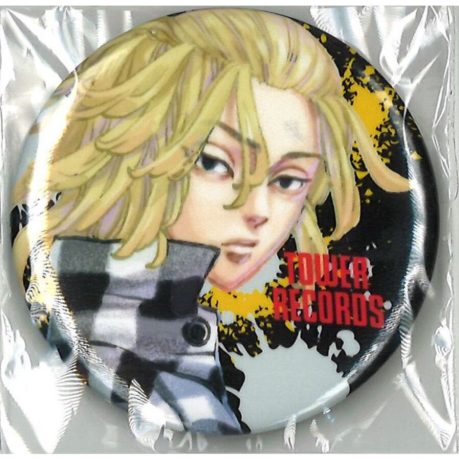 ・東京卍リベンジャーズ　初原画展　～渋谷　黄塔　決起集会～ トレーディング缶バッジB 佐野万次郎