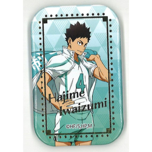 ハイキュー スクエア缶バッジ 横断幕イラスト 岩泉一 K Books 秋葉原