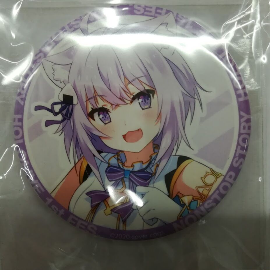 ホロライブ 猫又おかゆ 缶バッジノンストップ・ストーリー