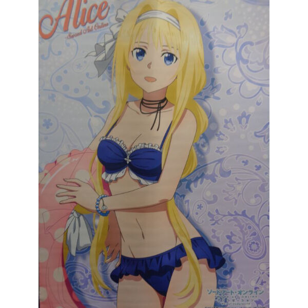 C98 SAO アリス 水着煌めく乙女の B2タペストリー 缶バッジ付き C98限定】「ソードアート・オンライン アリシゼーション」水着