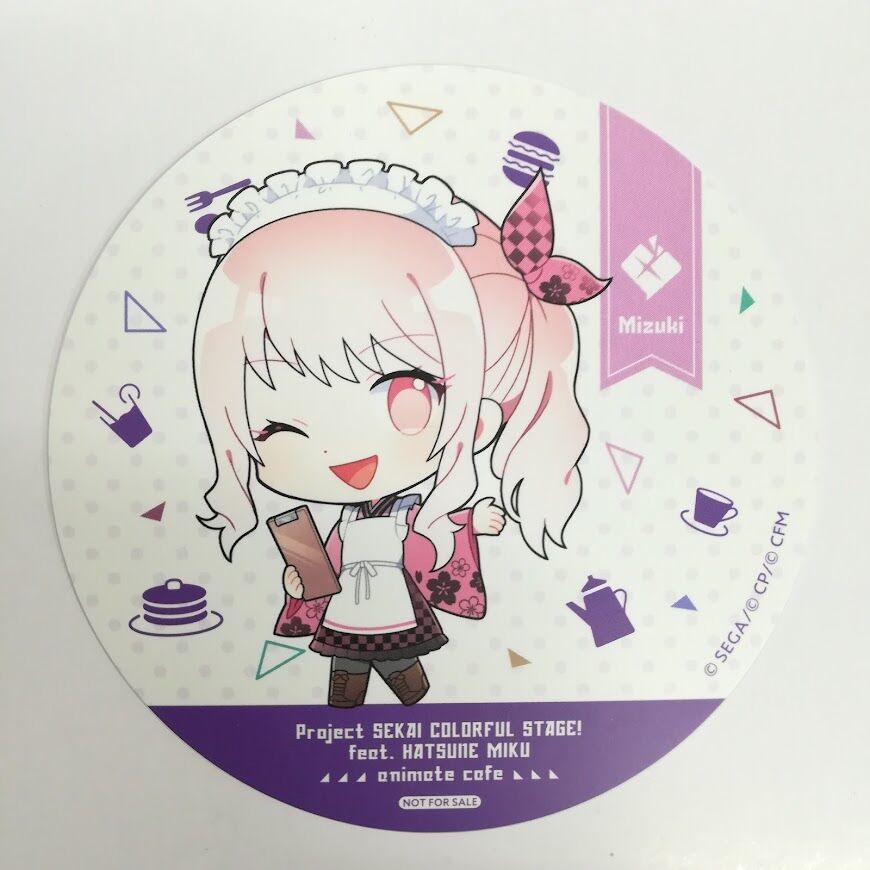 プロジェクトセカイ 暁山瑞希 コースター アニメイトカフェ K Books 秋葉原 プロジェクトセカイ 暁山瑞希 コースター アニメイトカフェ K Books 秋葉原