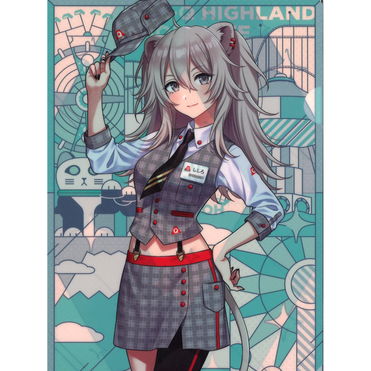 獅白ぼたんホロライブ BIGアクリルスタンド 富士急ハイランド