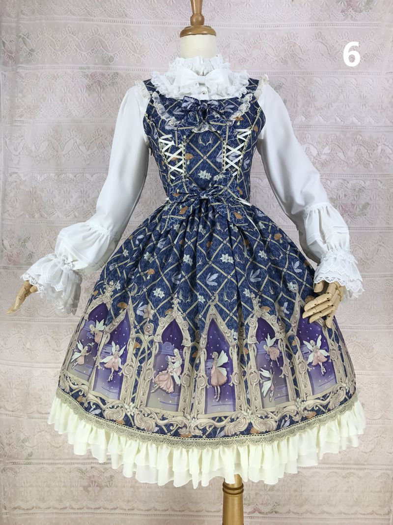 超ポイントバック祭 北欧神話 世界樹 Jsk ロリータ服 ひざ丈ワンピース Palmettoplaza Com