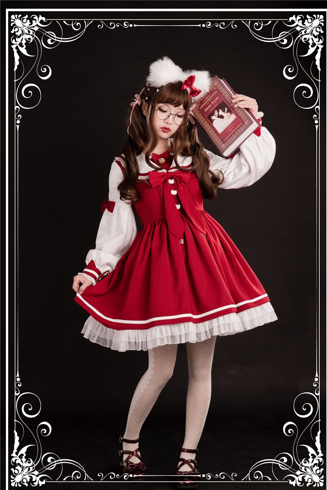 ロリータ セーラーワンピース 長袖 制服 学院 レディース コスプレ ハロウィン 選べる5カ