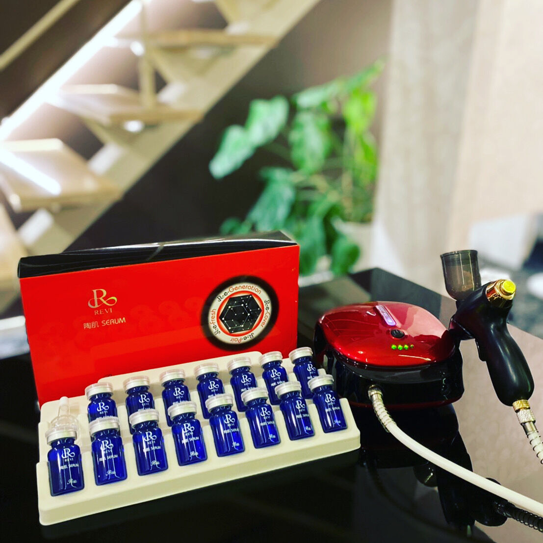 新商品】【販売記念特典プレゼント付き】REVI スプレーガンセット（陶