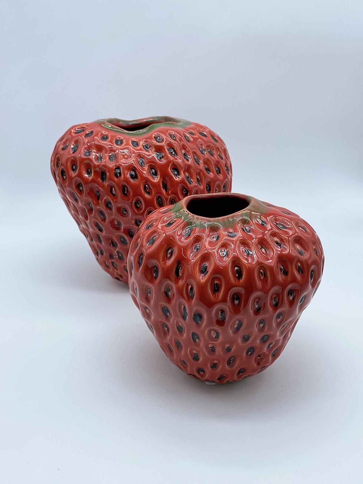 苺の花瓶 Strawberry Flower Vase Ss 赤いちご 06 ギフト