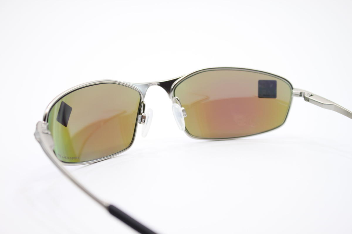 OAKLEY オークリー WHISKER ウィスカー SATIN CHROME / PRIZM SAPPHIRE IRIDIUM POLARIZED *OO4141-0460 (偏光レンズ仕様)