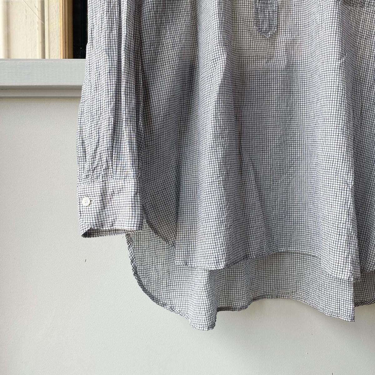 COMOLI KHADIコットン プルオーバーシャツ | Less Higashikawa