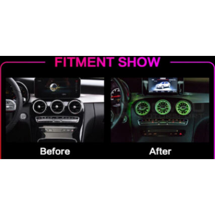 ベンツ アンビエントライト 後付け エアコン吹き出し口 間接照明 Cクラス Glcクラス W