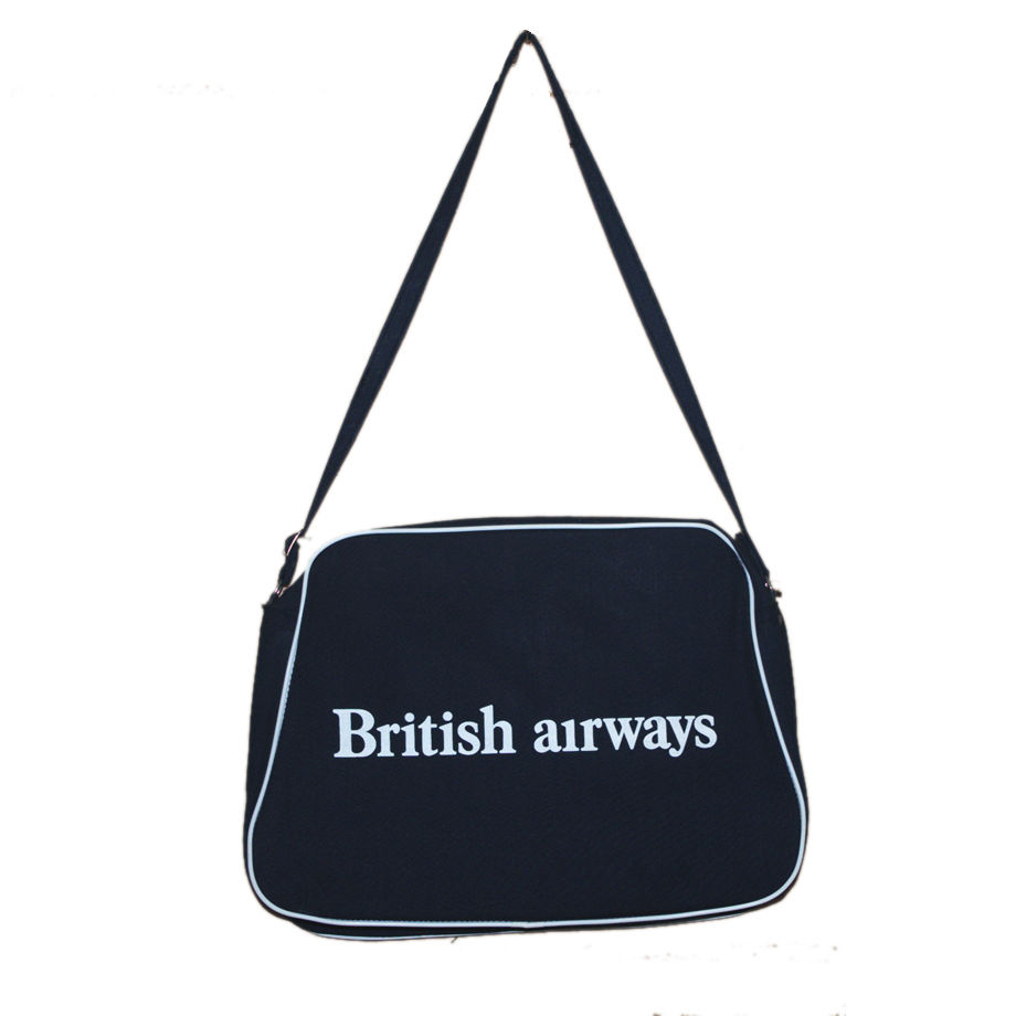 Vintage British Airways Flight bag Navy 1[vcl-4...