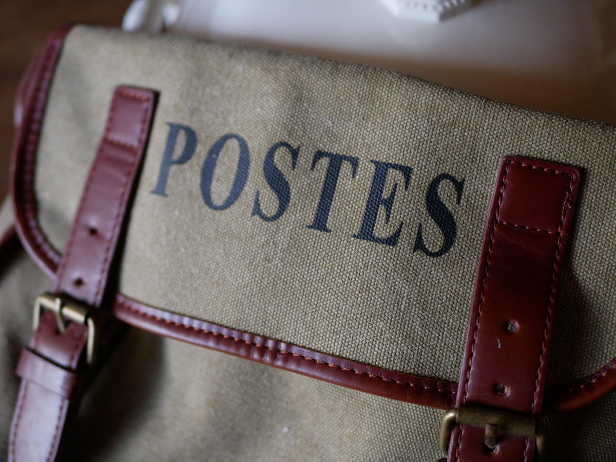 POSTES vintage ショルダーバッグ フランスの郵便配達員 フランス