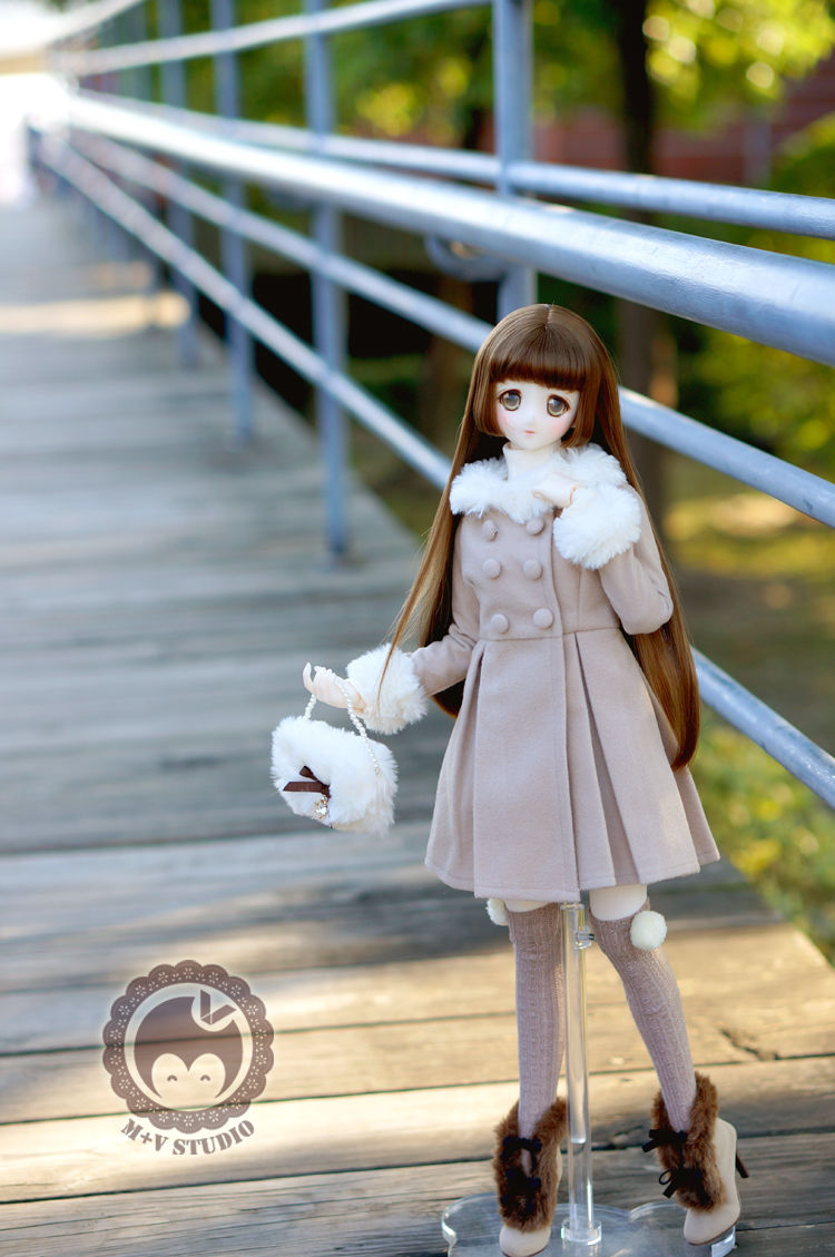 Dd Dds Dddy Sd ドール服 ドルフィードリーム ファーコート ベージュ Ap