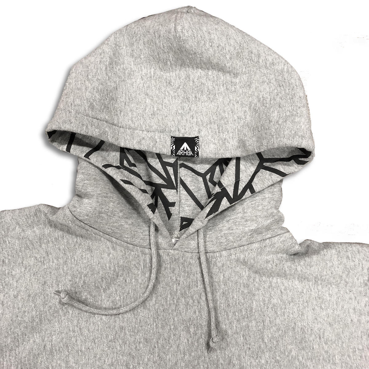 フード柄パーカ 黒 グレー Arhbk Online Store